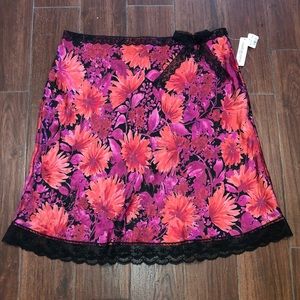 Notations Pink Print Skirt. NWT. 2X